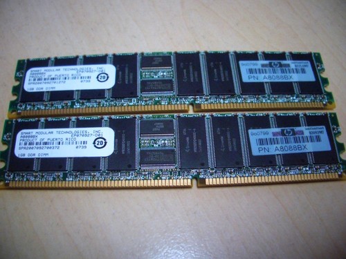2gb ram pn - hp, (2x