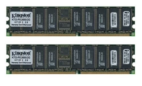 Kingston 2gb 2x1gb ddr - kingston,